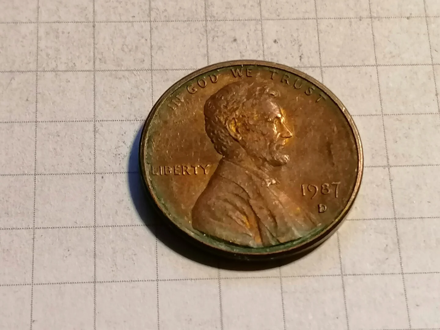 USA 1 Cent 1987 D